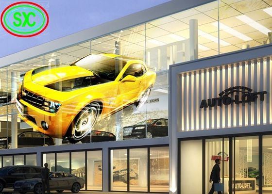 Lichtgewicht doorzichtig LED-scherm 0,2 kg/pc modulegewicht SMD2121 LED-type 6,2 kg kastgewicht