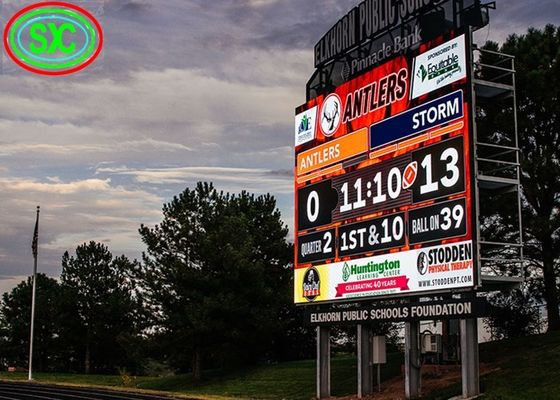 60Hz Frame Rate Sportstadion LED-scoreboards koudgewalst staal voor superieure constructie
