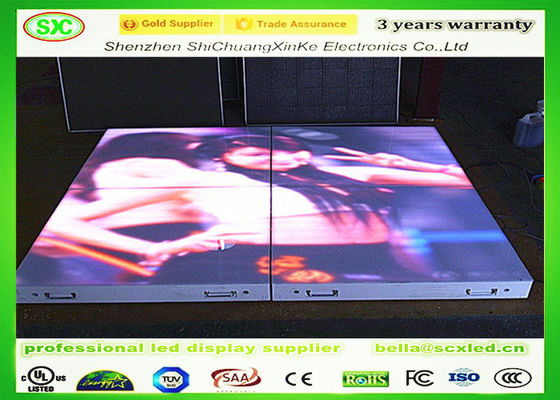 Goede prijs P4.81 SMD3535 Geluid Actieve DJ Touch Led Disco Dance Floor Warm White Beam Panels online