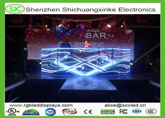 Goede prijs Binnenforstadium/de post van gordijn adversiting fullcolor p4.81led screen250*250mm online