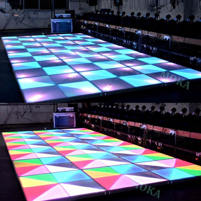 Goede prijs P4.81mm Full Color LED Dansvloer 500x500mm IP65 Waterdicht 3 Jaar Garantie online