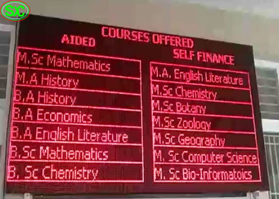 P10 maak het Enige rode kleur Geleide Scherm van de Reclamevertoning waterdicht, leidde TV-het Scherm