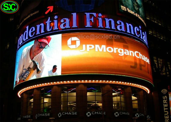 Van de digitale RGB LEIDENE van P4 Opgezette de Muur Gordijnvertoning, boog LEIDENE Waterdichte Muur IP65