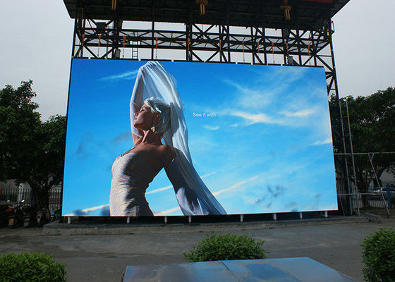 Goede prijs Huur van gebogen scherm Vaste/huur advertenties P16 Buiten LED-scherm Video Wand Display Hoge resolutie online