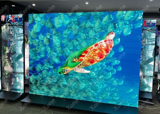 Goede prijs Ultrahelder groot toneelbeeld Full Color P3.91 Transparent LED-scherm met hoge verversingsfrequentie 3840HZ online