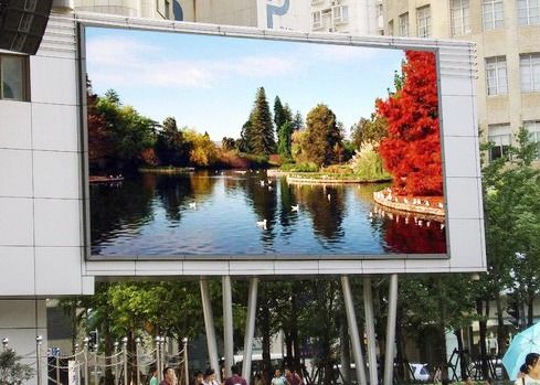 Goede prijs Verhuur/vaste installatie Buiten Gietgegooid Aluminium P5 HD 960*960mm LED Groot Scherm Voor Foto En Video Advertenties online
