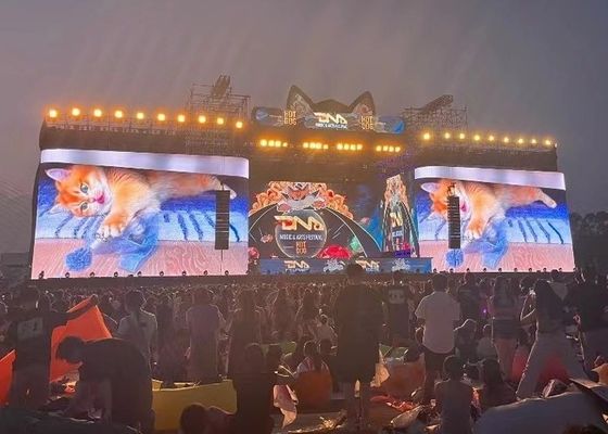 Gegooid aluminium scherm Vaste installatie/verhuur Aanpasbaar P16 Buitenwaterdicht LED scherm