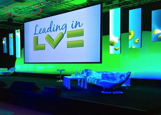 Smd2121 Indoor Full Color LED Rental Screen 2500nits Helderheid voor het podium