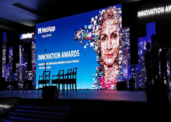 P4 Indoor LED Rental Screen / Full HD LED Video Display met pixeldichtheid van 62.500 vierkante meter