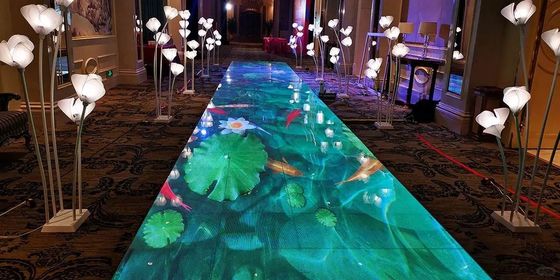 Goede prijs Creëer een onvergetelijke sfeer met onze LED-dansvloerbesturing RGB 3IN1 vloerverlichting gloeiend licht effect online