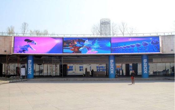 Goede prijs P10 full-color advertentie led display board HD SMD3535 NOVA conrrol BIG display advertentie led display online