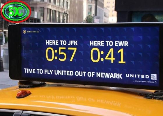 Asynchrone besturingswagen LED-tekendisplay 384*128 punt schermresolutie en 1R1G1B configuratie voor optimale reclame