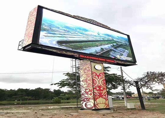 Goede prijs Buiten Full Color LED Display P10 Pillar Screen IP65 Grote maat 1/4 Scanmodus online