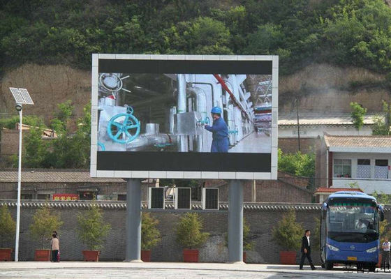 P8 Outdoor Full Color Commercial Advertising Led Display Billboard Met Kolom