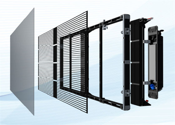 Rijmethode Rijmethode SMD2121 Transparante LED-videomuur voor retail-displays P3.91-7.82 1000 uur Gemiddeld geen storing