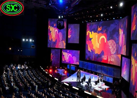 Goede prijs Huur schermmodule gebogen P3.91 P4.81 Indoor Full Color LED Display 500*1000mm Aluminium behuizing online