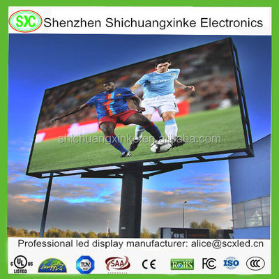 Full Color 625-630nm Score Led Billboard voor veelzijdige reclameoplossingen met een gemiddeld stroomverbruik van 860w/m2