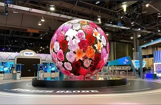 Winkelcentrum/evenementen Waterdicht IP43 Sphere LED-scherm met FCC-certificeringen voor uw winkels en evenementen