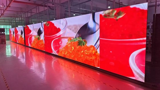 Gegoten aluminium verhuur LED scherm visualizer en Gemiddeld verbruik van 438Watt/m2 voor uw behoeften