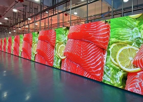 Goede prijs Gegote aluminium waterdicht aanpasbaar buiten P3.91 10 mm doorzichtig glas display muur online