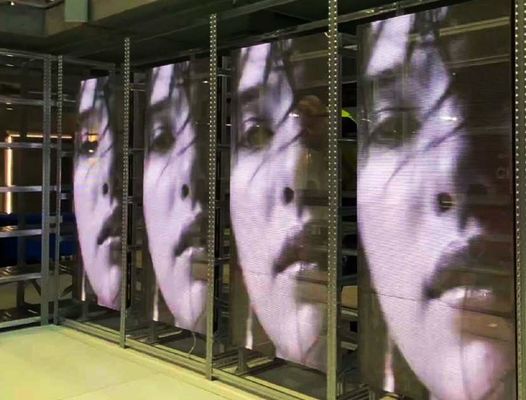 Goede prijs 6,2 kg Kastgewicht Transparant LED Scherm IP43 Waterdicht Ontworpen voor Duidelijke en Duurzame Transparante Reclamepanelen Online