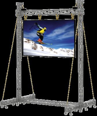 Materiaal voor aluminiumkasten met gietgietwerk Verhuur LED-scherm met 500*500 mm kastenomvang en 3000 1 contrastverhouding