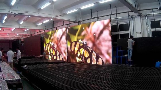 Goede prijs 100.000 uur levensduur GOB LED-scherm met 1R1G1B pixel samenstelling en 600*337.5MM kastgrootte online