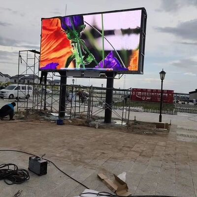 Goede prijs De buiten LED-scherm P4-muur zet reclamebord op met een kast van 960 x 960 mm en een vernieuwingsfrequentie van 3840 Hz Online