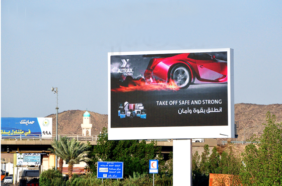Goede prijs P10 buiten led full color stalen 960x960mm kasten vaste installatie led reclame billboard en 3840hz verversingssnelheid Online