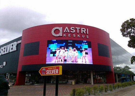 Kwaliteit Buiten P10 LED Display Reclamescherm Vaste Installatie 8000 helderheid en 3840hz verversingssnelheid Fabriek