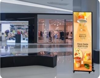 Goede prijs 1R1G1B LED Poster Display met Aluminium Kast en 680x2000mm Schermformaat Ideaal voor Dynamische Indoor Digitale Bewegwijzering Online