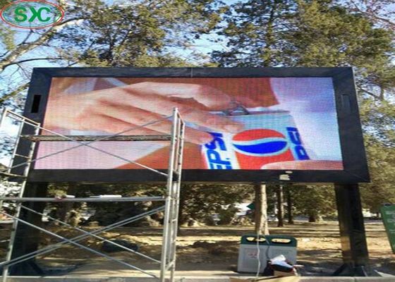 Goede prijs p10 de reclame van de grote volledige openluchtkolom geleide videomuur van het kleurenscherm online