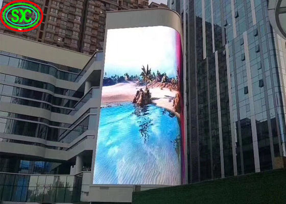 Goede prijs Hoge Resolutie 6mm Pixel de Openlucht Multimedia Volledige waterdichte Kromme die van de Kleuren Hoge helderheid het LEIDENE Scherm P6 adverteren online