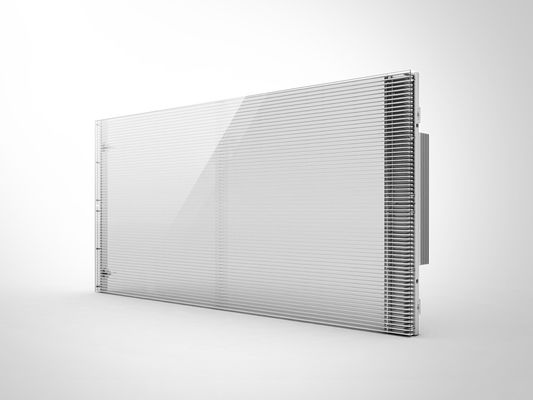 Goede prijs Indoor P3.91 Transparante LED-scherm Glasvenster Aluminiumkasten Materiaal geleid doorzichtig scherm online