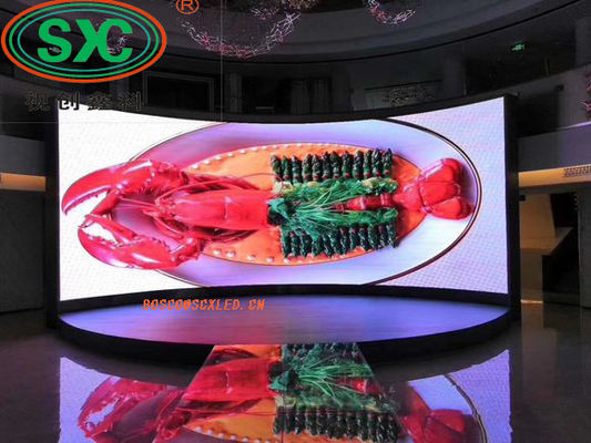 Goede prijs SMD gebogen advertentie LED-schermen 3,91 mm Pixel Pitch 25 Wattled commercieel advertentie scherm online
