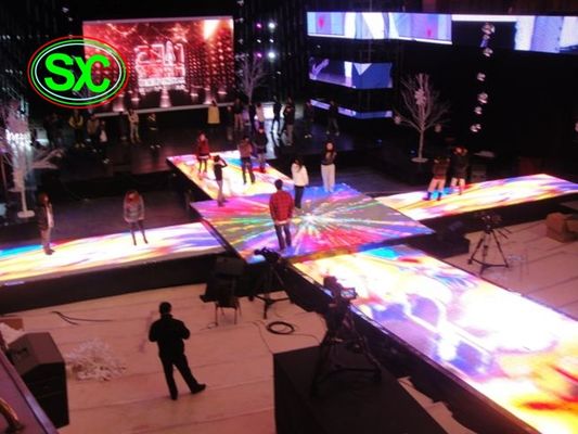 Goede prijs Modieus Binnendance floor met 6.25mm Pixelhoogte, 250mm*250mm het interactieve geleide scherm van de dansvloer online