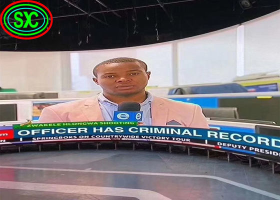 Verhuur gebogen SMD HD Indoor Led Display Board, P3.9mm Full Color LED Signage