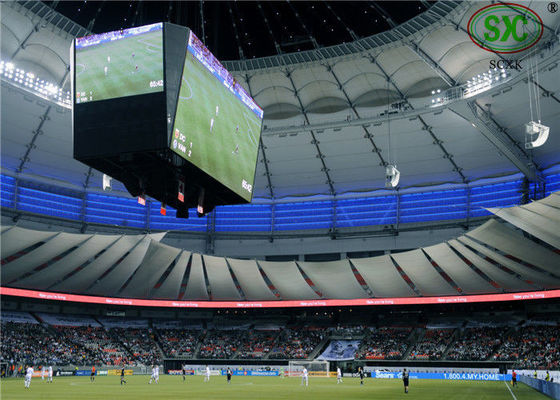 Goede prijs Voetbal de Stadion Geleide Perimeter Controle van de Reclameraad P10 8000cd/㎡ WIFI online