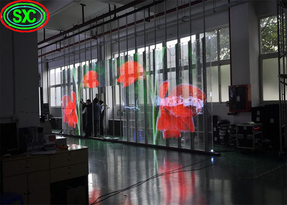 Goede prijs Waterdicht buitenscherm Video IP65 HD P3.91 Transparent LED scherm online