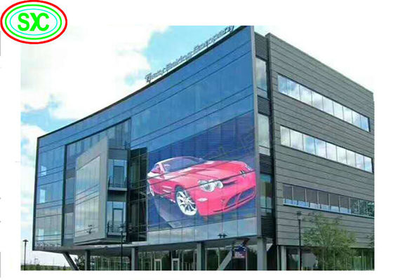 Goede prijs Ultra lichtgewicht buiten P3.91-P7.82 500*1000 mm Kasgrootte Doorzichtige LED-wand online