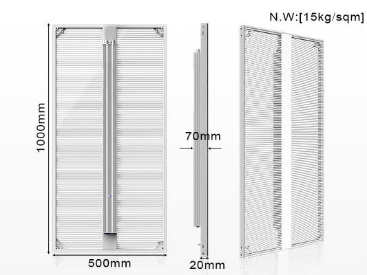 Goede prijs Indoor P3.9-7.8 Full Color Transparent Led Display Screen Smd Curved Led Video Wall Glass Led Screen Voor vitrine online