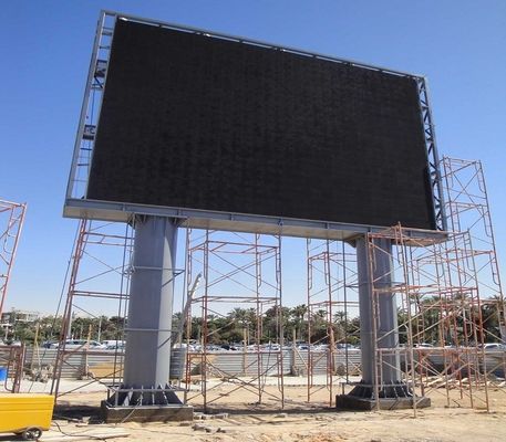 Goede prijs Grote buitenplaten in volle kleur waterdicht P10 reclame LED-billboards met kolom online
