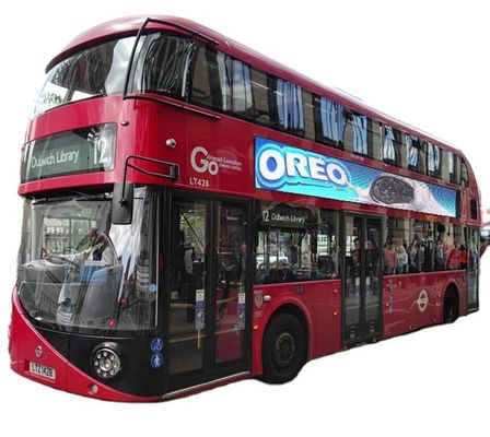 Buitenbus Waterdicht LED-advertentieborden Volkleurig P5 Volkleurig Frontservice