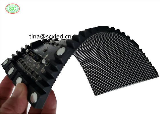 P4 Curving LED Video Screen Curtain Flexible Led Display Module volkleur