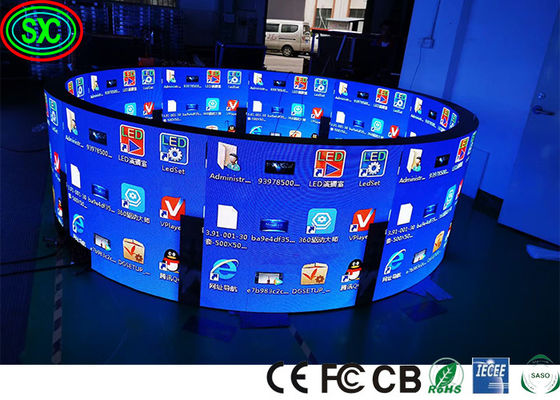 Goede prijs P2 P4 SMD2121 1000nits Gekrompen Flexibel Led Display 1R1G1B Volkleurig Led Display online