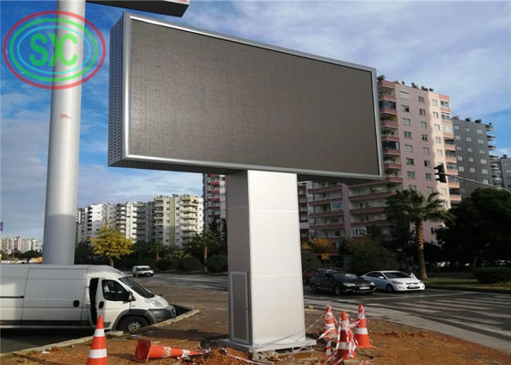 Goede prijs Mooie kader1r1g1b Hoogte 6mm Volledige Kleur leidde Aanplakbord met kolom naast weg online