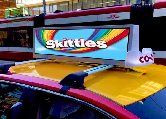 Goede prijs 150W 27778 Mobiele de Vrachtwagen LEIDEN van Punt/M2 Teken WIFI 4G 1R1G1B voor Taxi online
