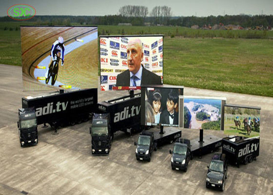 Goede prijs Openlucht van de de Kleuren Commerciële Aanhangwagen van P6 smd Volledige mobiele geleide de vrachtwagenvertoning voor de reclame van HD-Aandrijving in Theater online