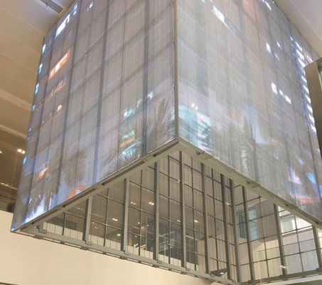 Goede prijs HD Full Color Video Advertising Led-scherm G3.91-7.82 Indoor Window Glass Transparant Led-display online