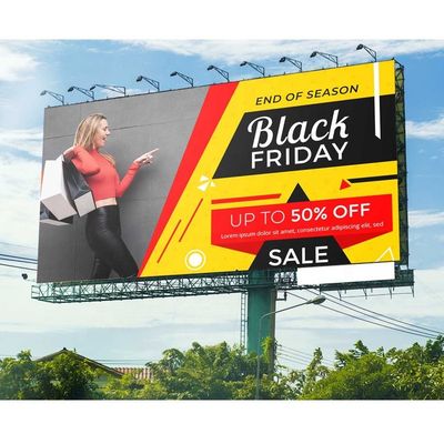 P3.91 Outdoor Billboard 5000 Nits Helderheid 500*500mm 1R1G1B
